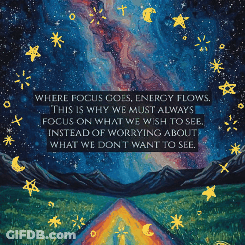 Where Focus Goes Energy Flows GIF