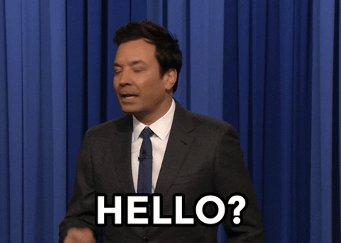 Where Is Everyone Hello Guy In Black Suit GIF