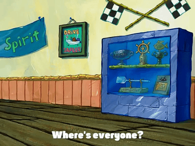 Where Is Everyone Spongebob Starfish Walking GIF