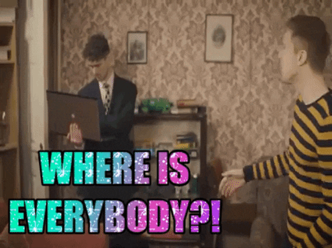 Where Is Everyone Where Is Everybody Angry Man GIF