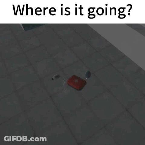 Where Is It Going Is Written Above A Circle Of Objects GIF