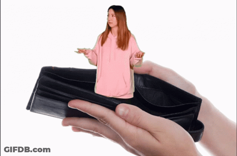 Where's The Money Empty Wallet GIF
