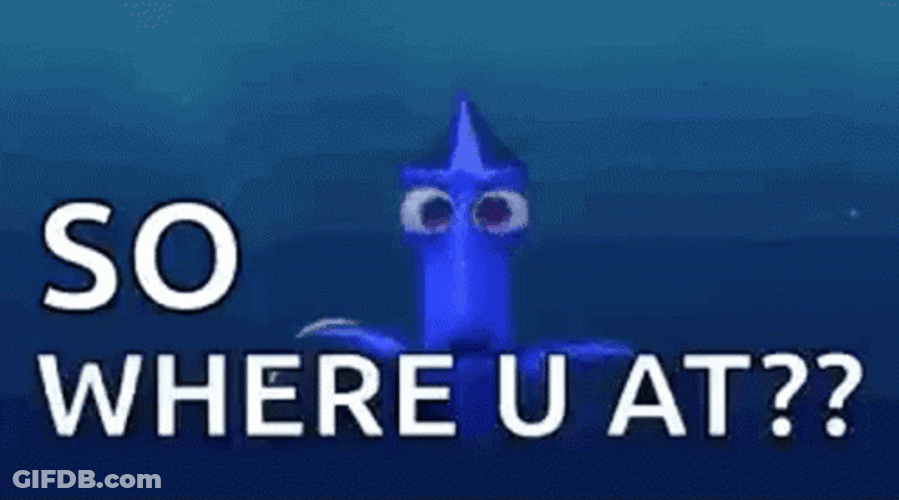Where You At Dory The Fish GIF