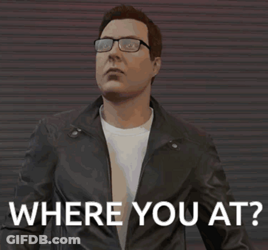 Where You At Man Lookng Around GIF