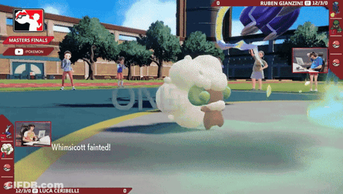 Whimsicott Fainted Video Game Screenshot GIF