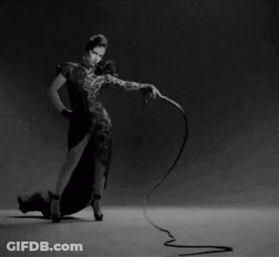 Whip Fierce Woman Black And White GIF