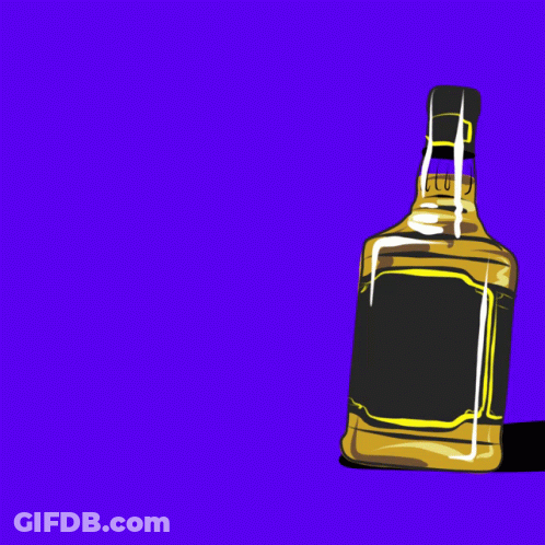 Whiskey Bottle With Give Me Bourbon And A Ballot GIF