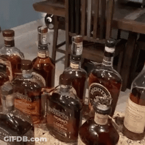 Whiskey Bottles Collection GIF