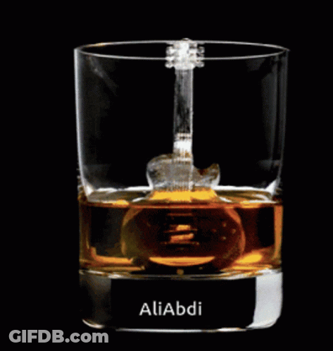 Whiskey Glass With Spoon And Aliabdi GIF