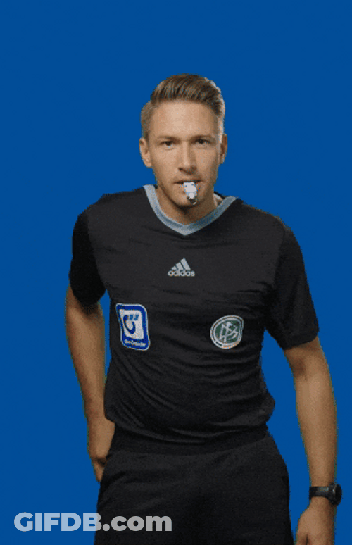 Whistled For Red Card Penalties GIF