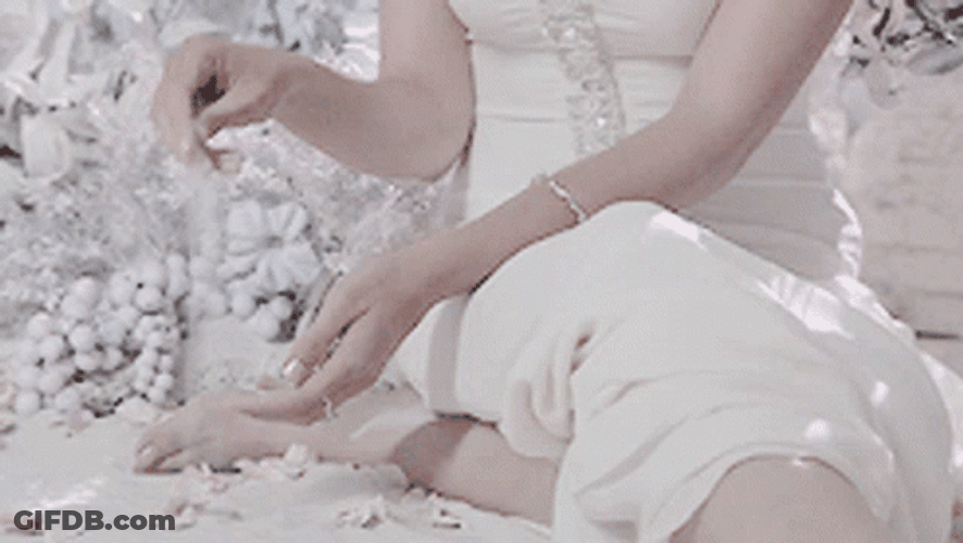 White Aesthetic Girl GIF