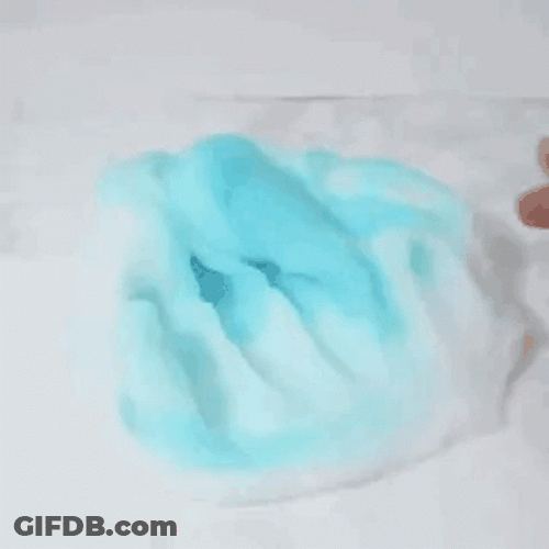 White And Baby Blue Slime GIF