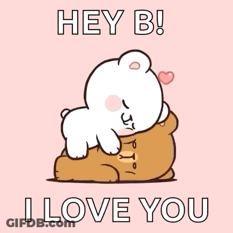 White Bear Hugging Brown Bear Love You GIF