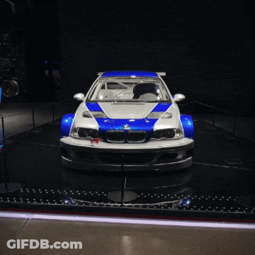 White BMW With License Plate 34 YSA 20 GIF