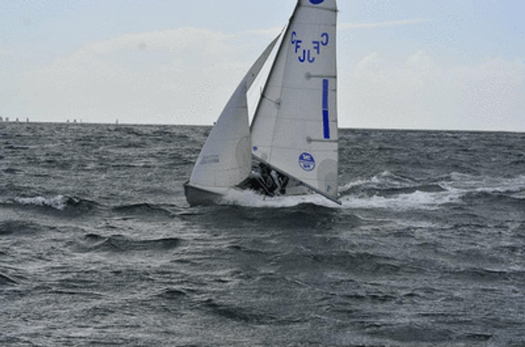 White Boat Sailing Accident GIF