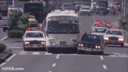 White Bus With License Plate 46-14 GIF