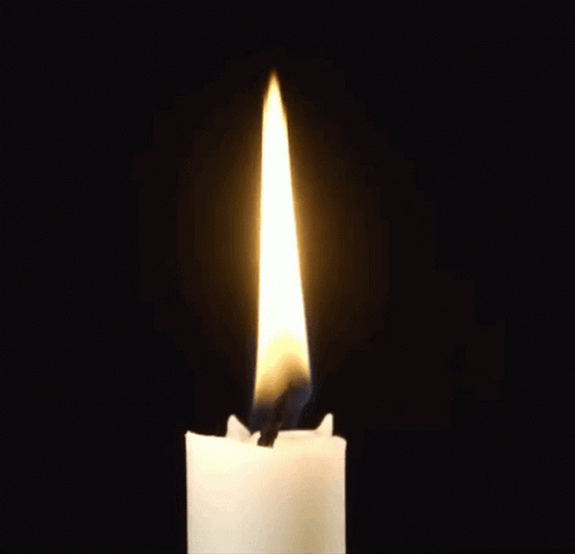 White Candle Flame GIF