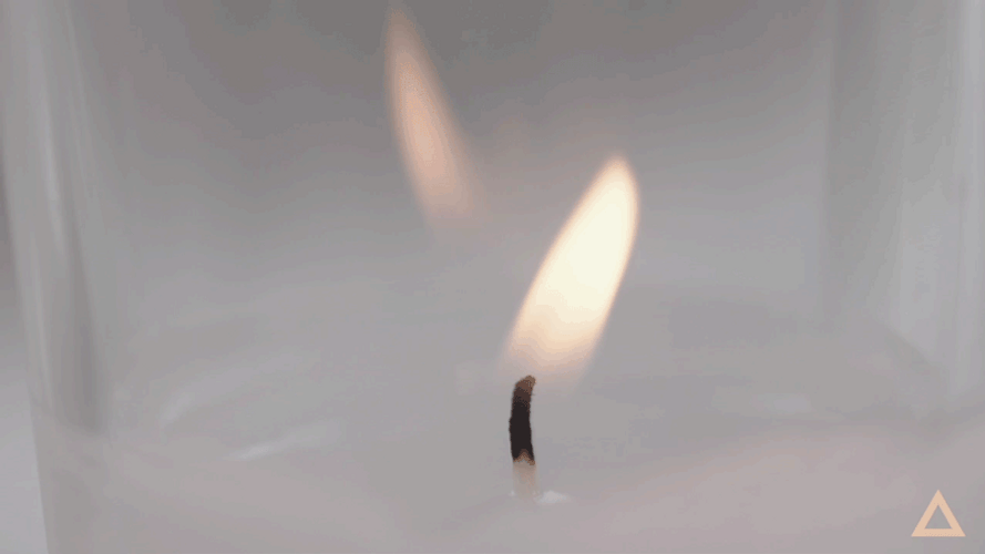 White Candle Flame GIF