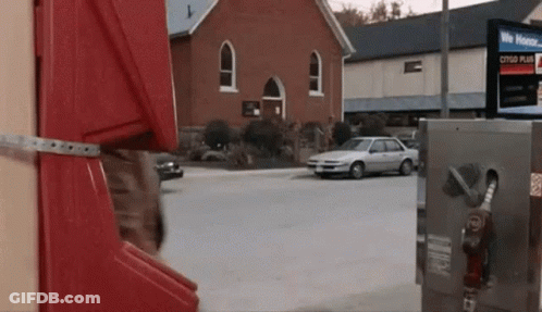 White Car Pumped At Gas Station GIF