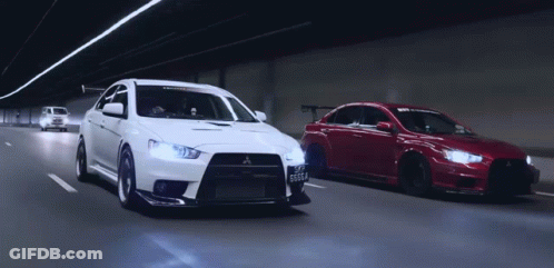 White Car With License Plate Dssc4 GIF