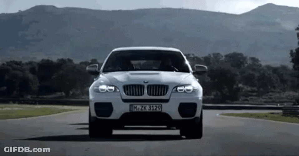 White Cars Back Up GIF