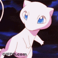 White Cartoon Cat With Blue Eyes Running In Dark GIF