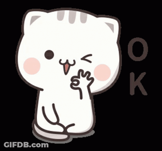 White Cat Gesture Its Okay GIF