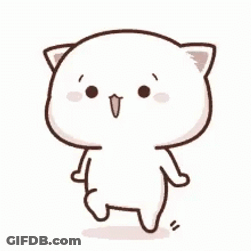 White Cat Jumping Up And Down GIF