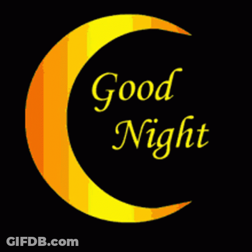 White Cat Lying In Yellow Blanket Saying Goodnight GIF