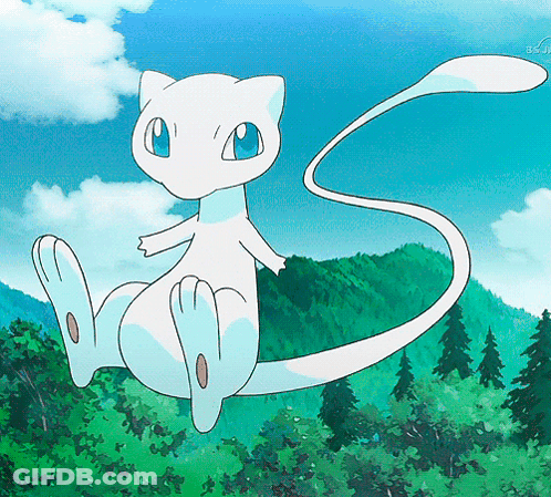 White Cat With Blue Eyes Sitting In Forest GIF