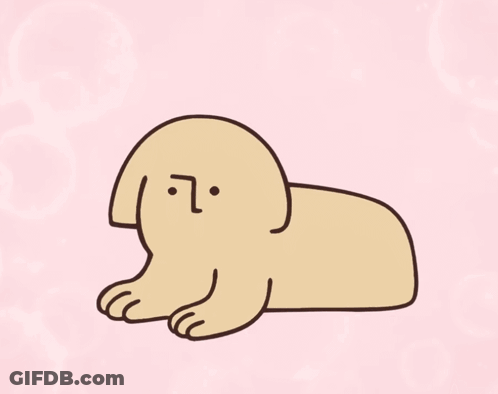 White Cat With Blue Head GIF