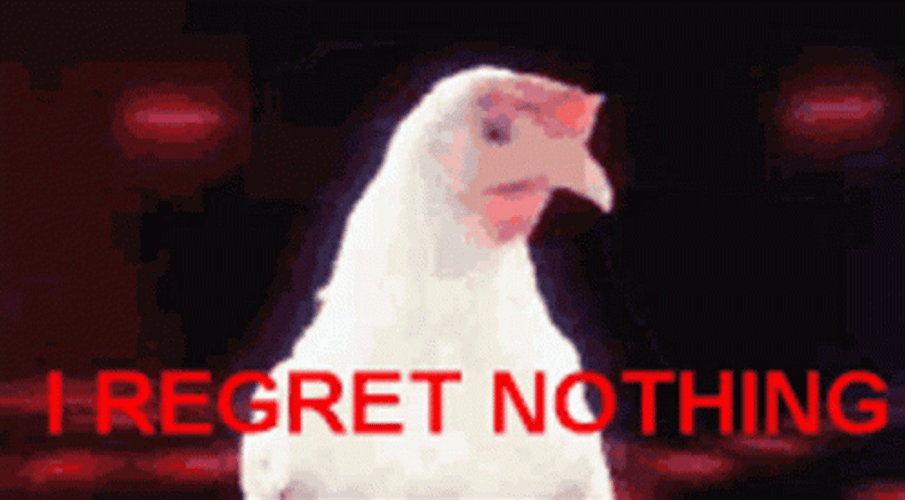 White Chicken Dance At Disco No Regrets Meme GIF