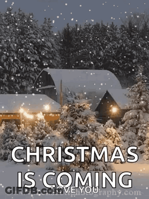 White Christmas Noel GIF