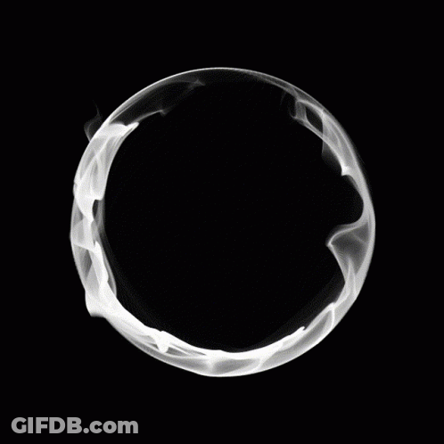 White Circle Smoke GIF