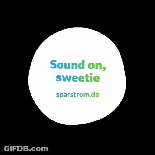 White Circle Sound On Sweetie GIF