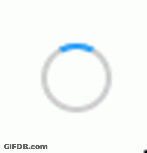 White Circle With Blue Stripe GIF