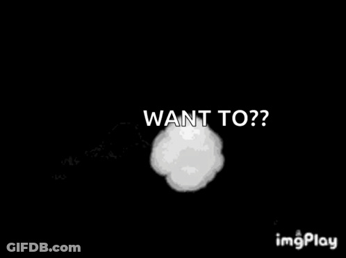 White Cloud Saying Want To GIF