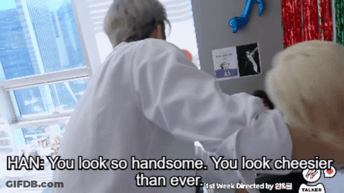 White Coat Man Tells Han He's Cheesier Than Ever GIF