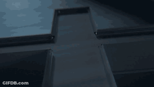 White Cross Saying No Bone Zone GIF