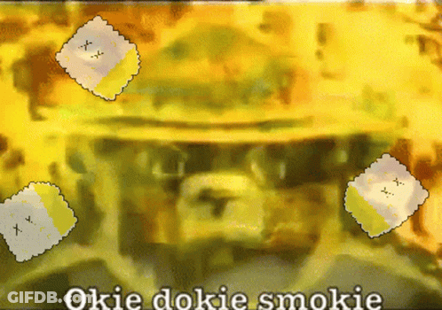 White Dog Sitting Saying Okie Dokie GIF