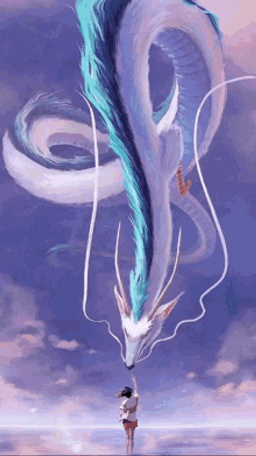 White Dragon Wallpaper GIF