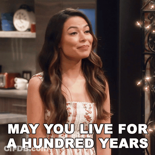 White Dress Woman May You Live Hundred Years GIF