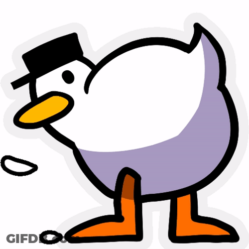 White Duck Dance Wiggling Butt GIF