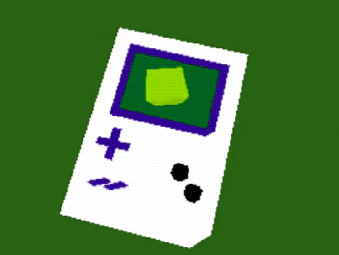White Floating Game Boy GIF