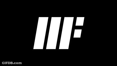 White Glitch Effect Logo On Black GIF