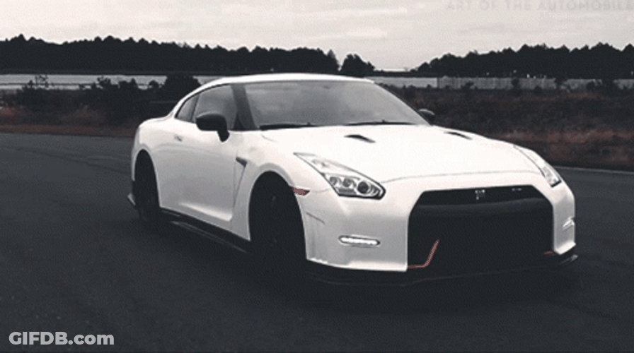 White Gtr R34 Calm Ride GIF