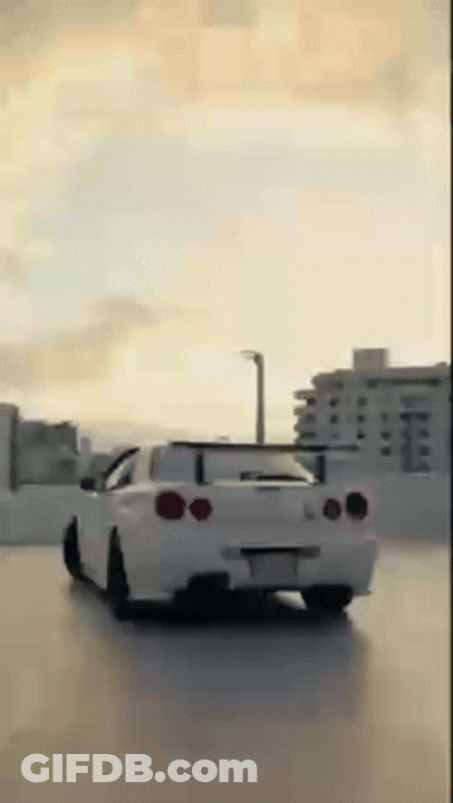 White Gtr R34 Nissan GIF