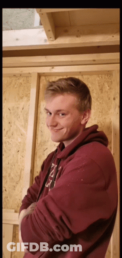 White Guy Smiling Kip Yes GIF