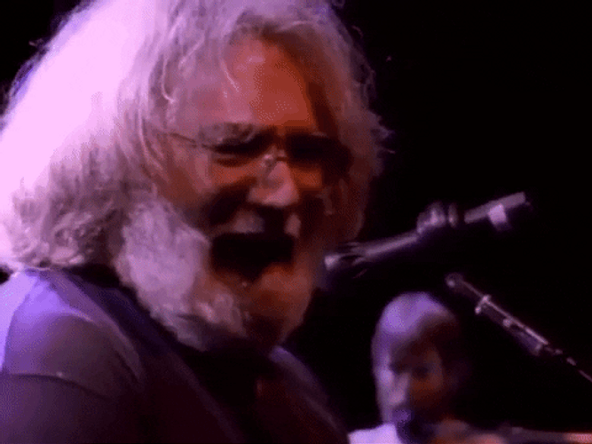 White Hair Jerry Garcia GIF