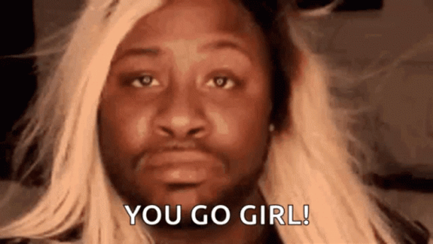 White Haired Dude You Go Get It Girl GIF